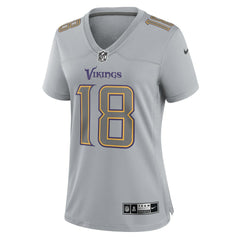 Justin Jefferson  Women's Atmosphere Fashion Game Jersey - Minnesota Vikings