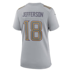 Justin Jefferson  Women's Atmosphere Fashion Game Jersey - Minnesota Vikings