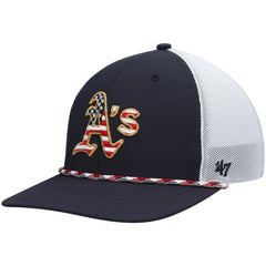 MLB Athletics '47 Flag Fill Trucker Snapback Hat