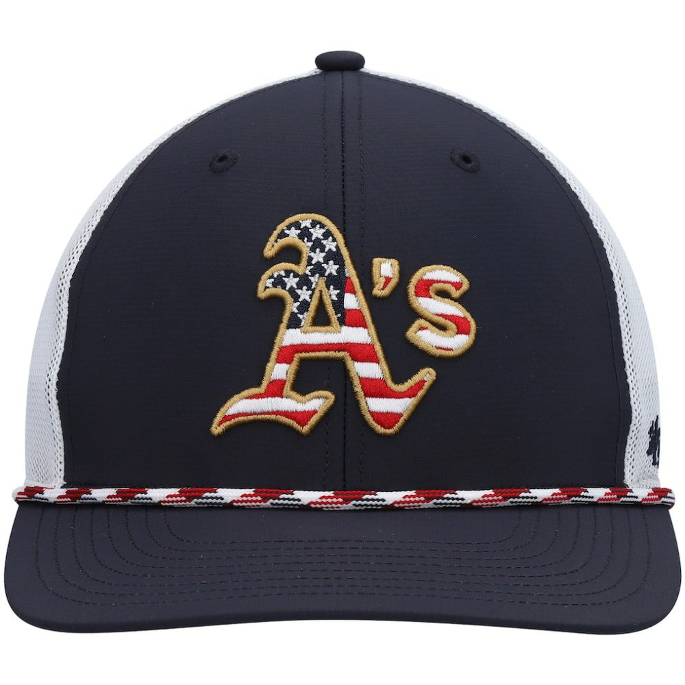 MLB Athletics '47 Flag Fill Trucker Snapback Hat