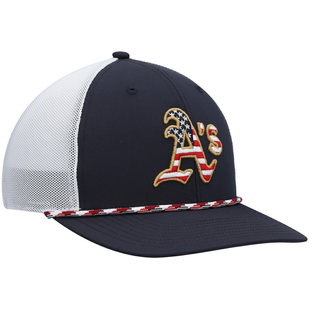 MLB Athletics '47 Flag Fill Trucker Snapback Hat