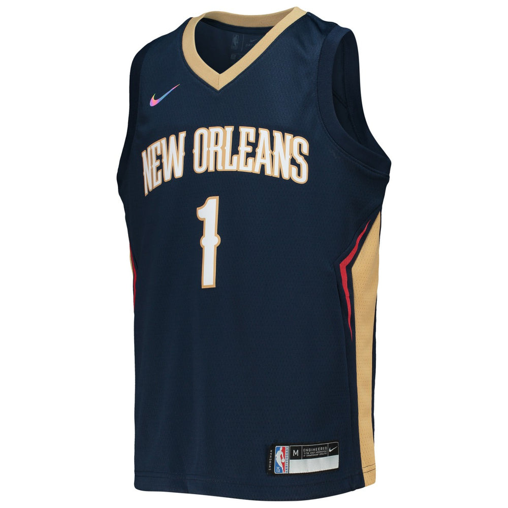 NBA Zion Williamson New Orleans Pelicans Youth 2021/22 Diamond Swingman Jersey