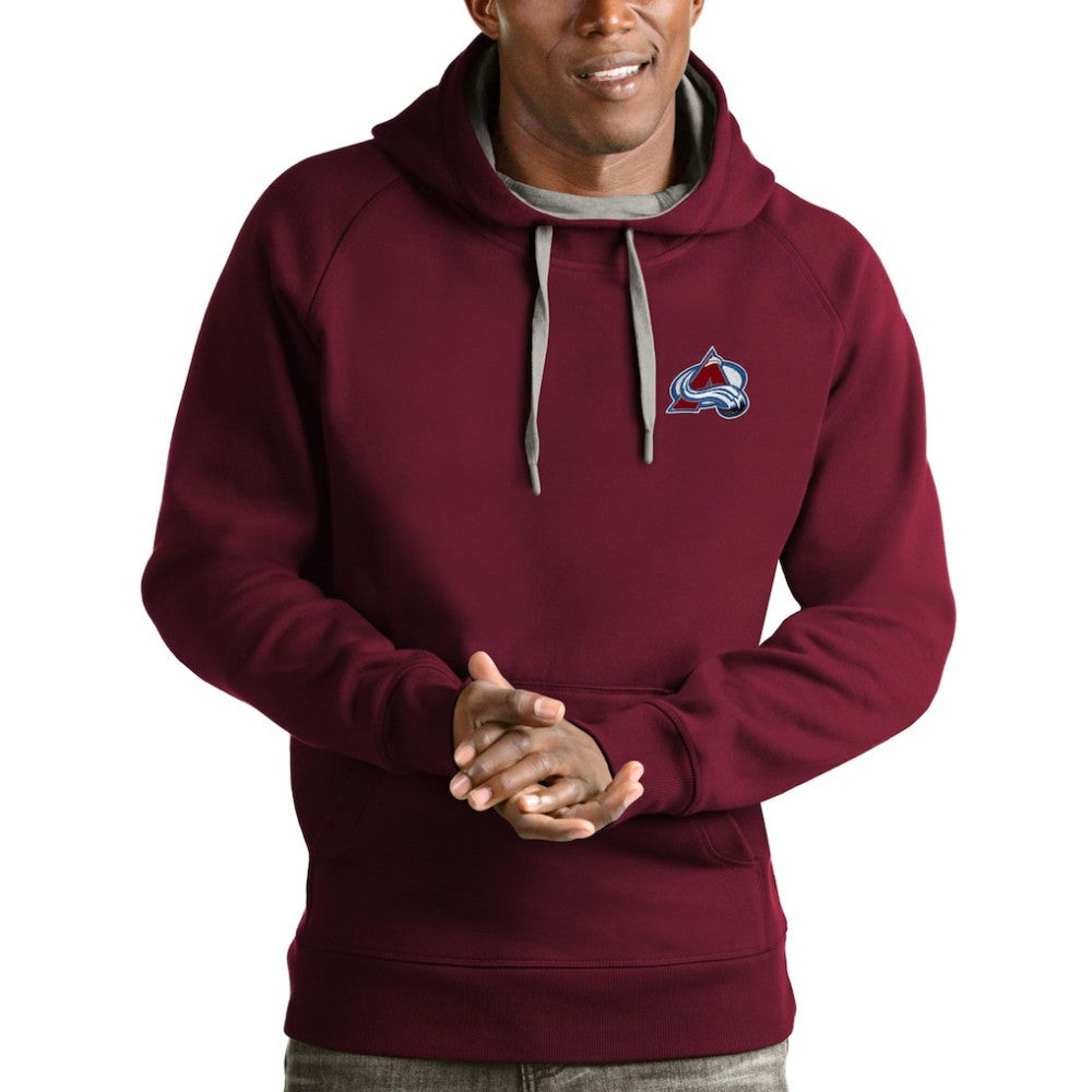 NHL Burgundy Colorado Avalanche Antigua Victory Pullover Hoodie