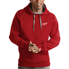 NHL Red Detroit Red Wings Antigua Team Victory Pullover Hoodie