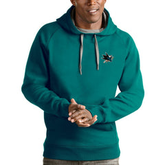 NHL Teal San Jose Sharks Antigua Victory Pullover Hoodie