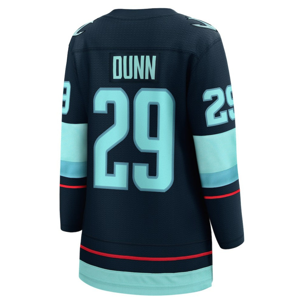 NHL Deep Sea Blue Vince Dunn Seattle Kraken Fanatics Women's Home Breakaway Player Jersey
