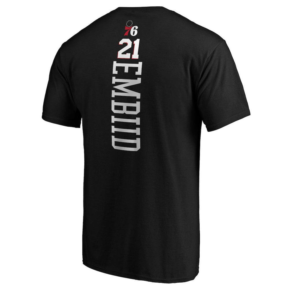NBA Joel Embiid Philadelphia 76ers Playmaker Name & Number T-Shirt