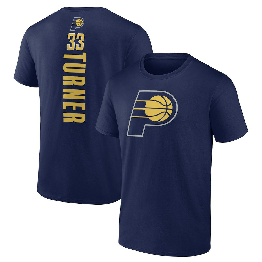 NBA Myles Turner Indiana Pacers Playmaker Name & Number T-Shirt