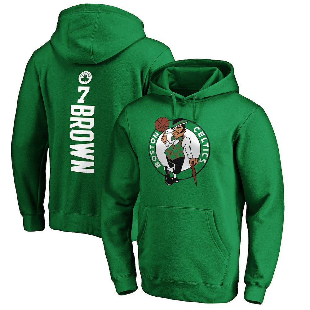 NBA Jaylen Brown Boston Celtics Playmaker Name & Number Pullover Hoodie