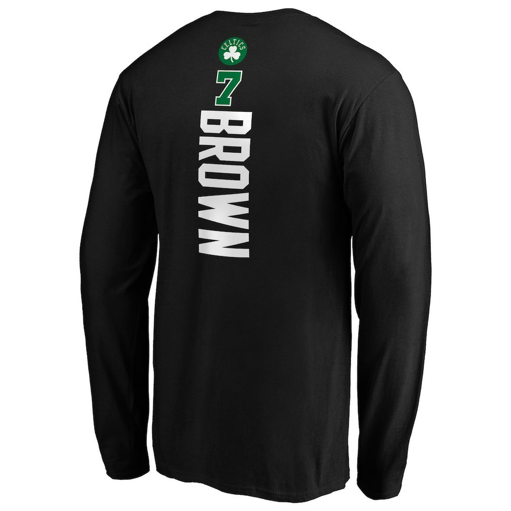 NBA Jaylen Brown Boston Celtics Playmaker Name & Number Long Sleeve T-Shirt