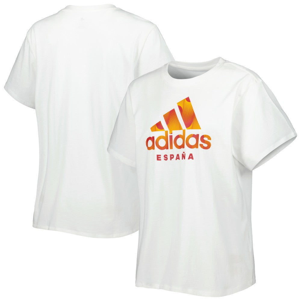 Spain National Team Women's DNA T-Shirt - Adidas White
