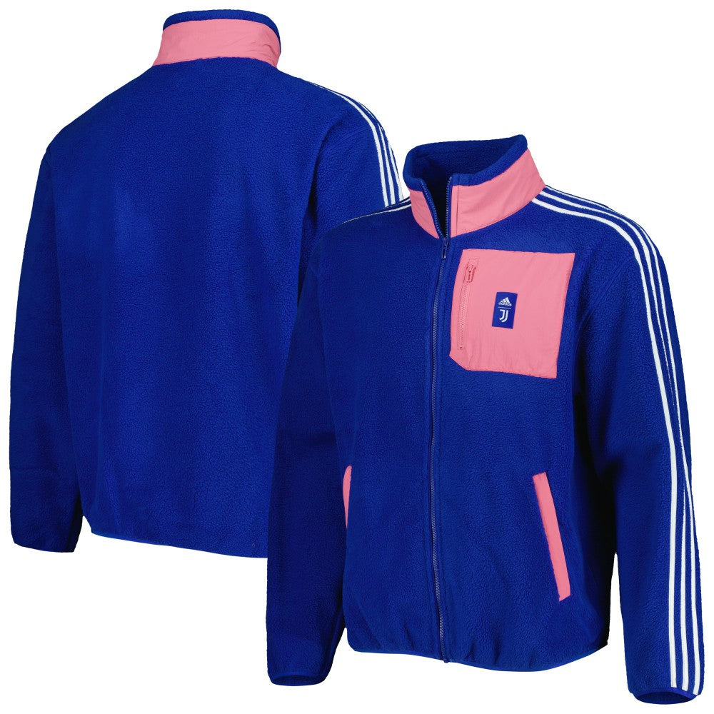 Juventus Lifestyler Fleece Full-Zip Jacket - Adidas Blue