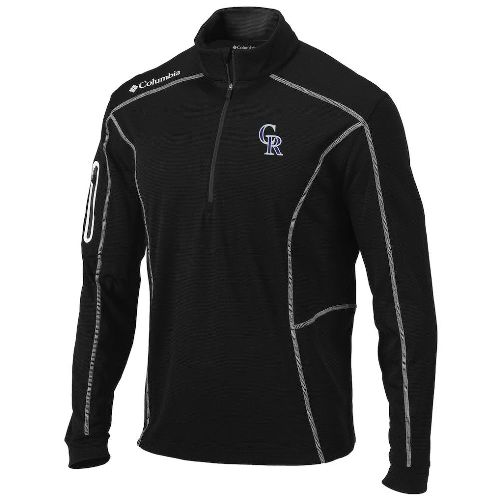 MLB Colorado Rockies Columbia Shotgun Omni-Wick Quarter-Zip Pullover Jacket