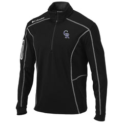 MLB Colorado Rockies Columbia Shotgun Omni-Wick Quarter-Zip Pullover Jacket