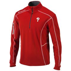 MLB Philadelphia Phillies Columbia Shotgun Omni-Wick Quarter-Zip Pullover Jacket