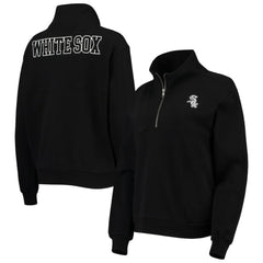 MLB Chicago White Sox The Wild Collective Women's Two-Hit Quarter-Zip Pullover Top