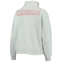MLB St. Louis Cardinals The Wild Collective Women's Two-Hit Quarter-Zip Pullover Top