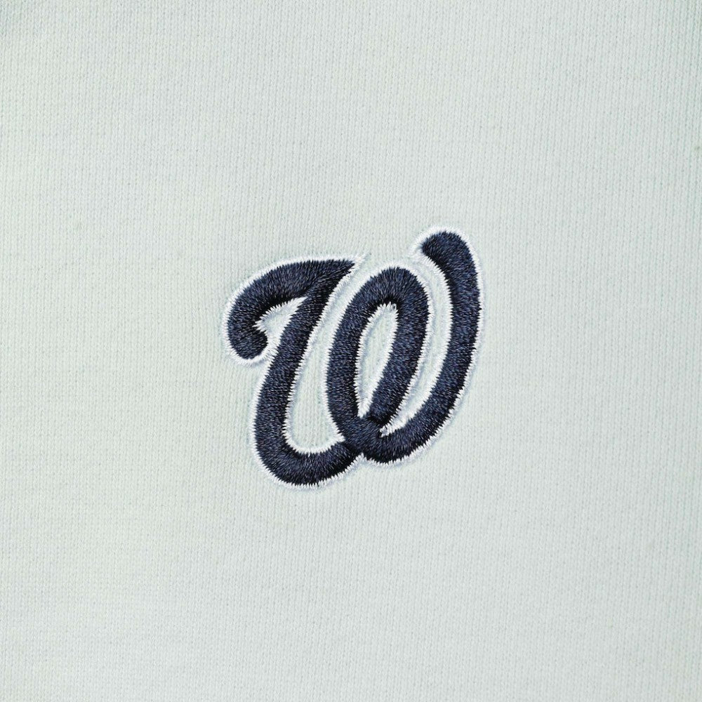 MLB Washington Nationals The Wild Collective Women's Two-Hit Quarter-Zip Pullover Top