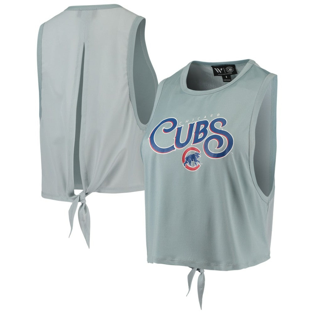 MLB Chicago Cubs The Wild Collective Women's Open Back Twist-Tie Tank Top