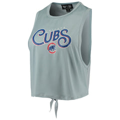 MLB Chicago Cubs The Wild Collective Women's Open Back Twist-Tie Tank Top