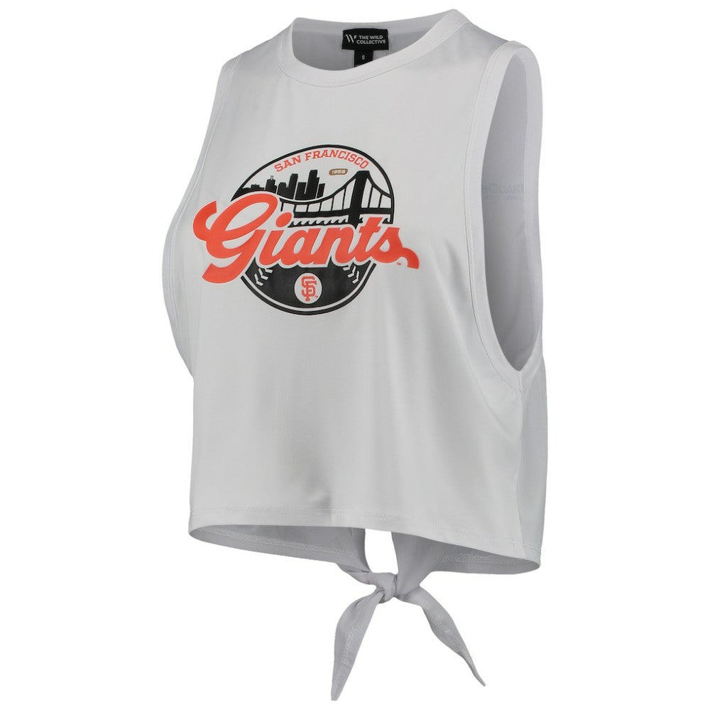 MLB San Francisco Giants The Wild Collective Women's Open Back Twist-Tie Tank Top