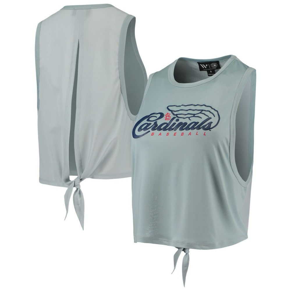 MLB St. Louis Cardinals The Wild Collective Women's Open Back Twist-Tie Tank Top