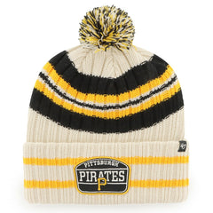 MLB Pittsburgh Pirates '47 Home Patch Cuffed Knit Hat with Pom
