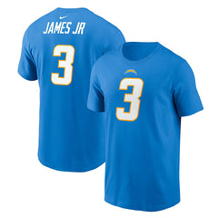 Derwin James Jr.  Player Name & Number T-Shirt - Los Angeles Chargers