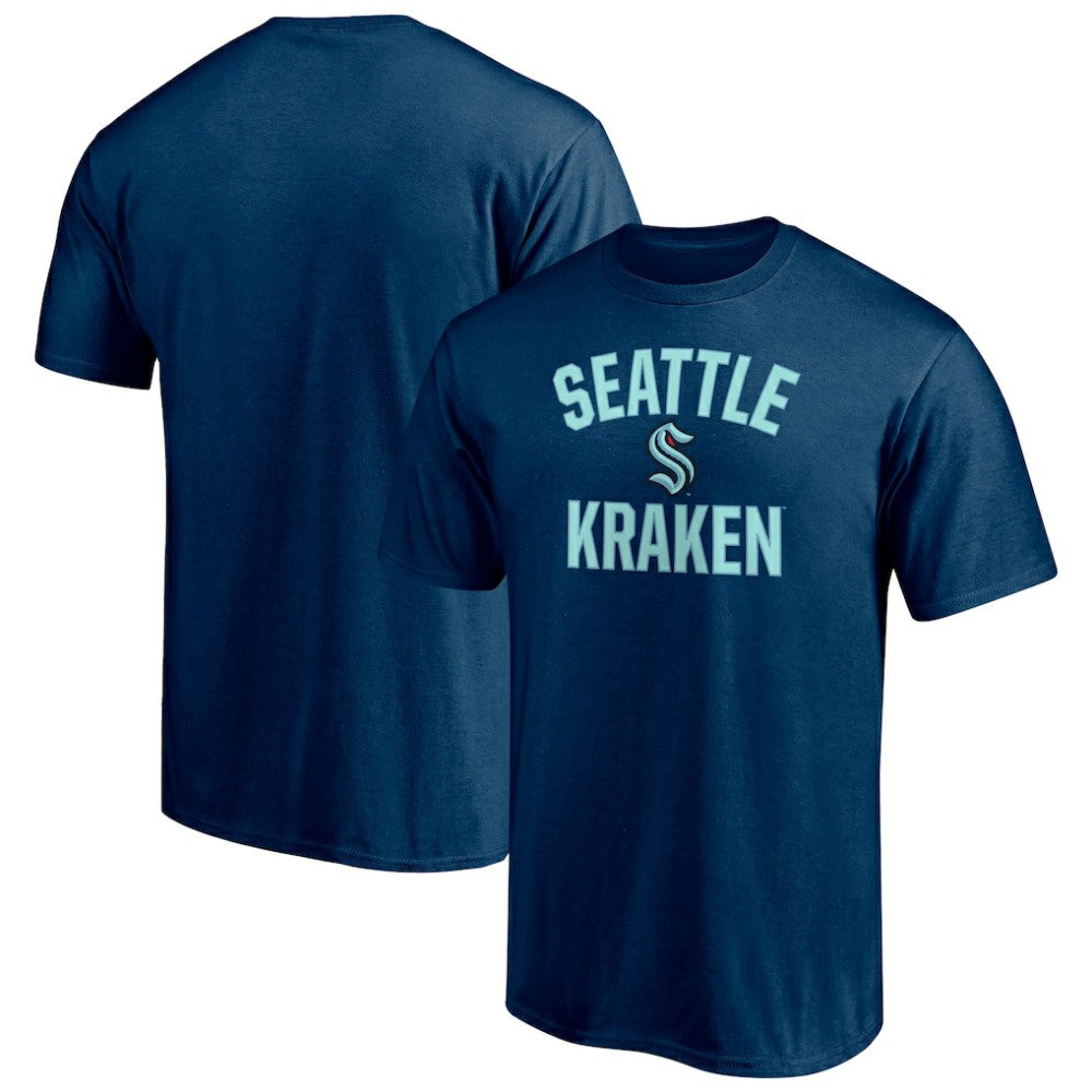NHL Deep Sea Blue Seattle Kraken Victory Arch T-Shirt