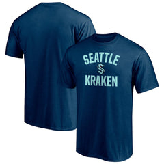 NHL Deep Sea Blue Seattle Kraken Victory Arch T-Shirt