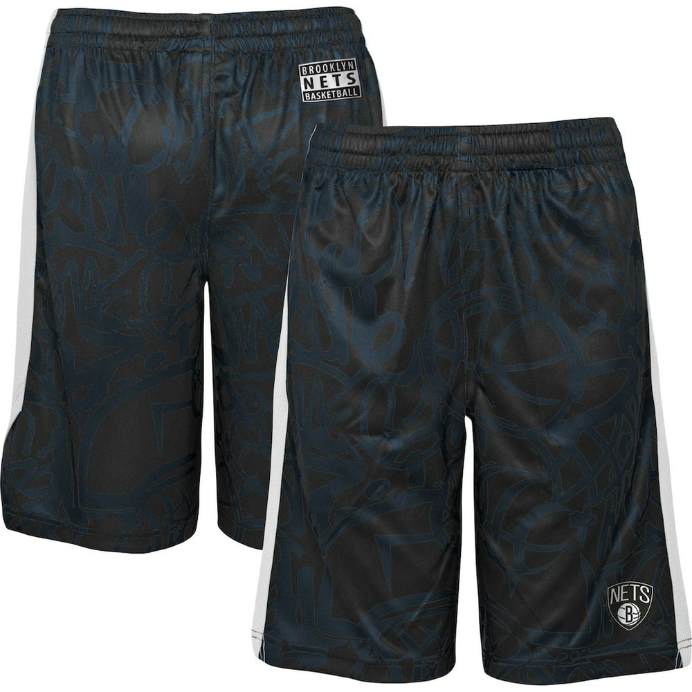 NBA Brooklyn Nets Youth Scribble Dribble Baller Shorts
