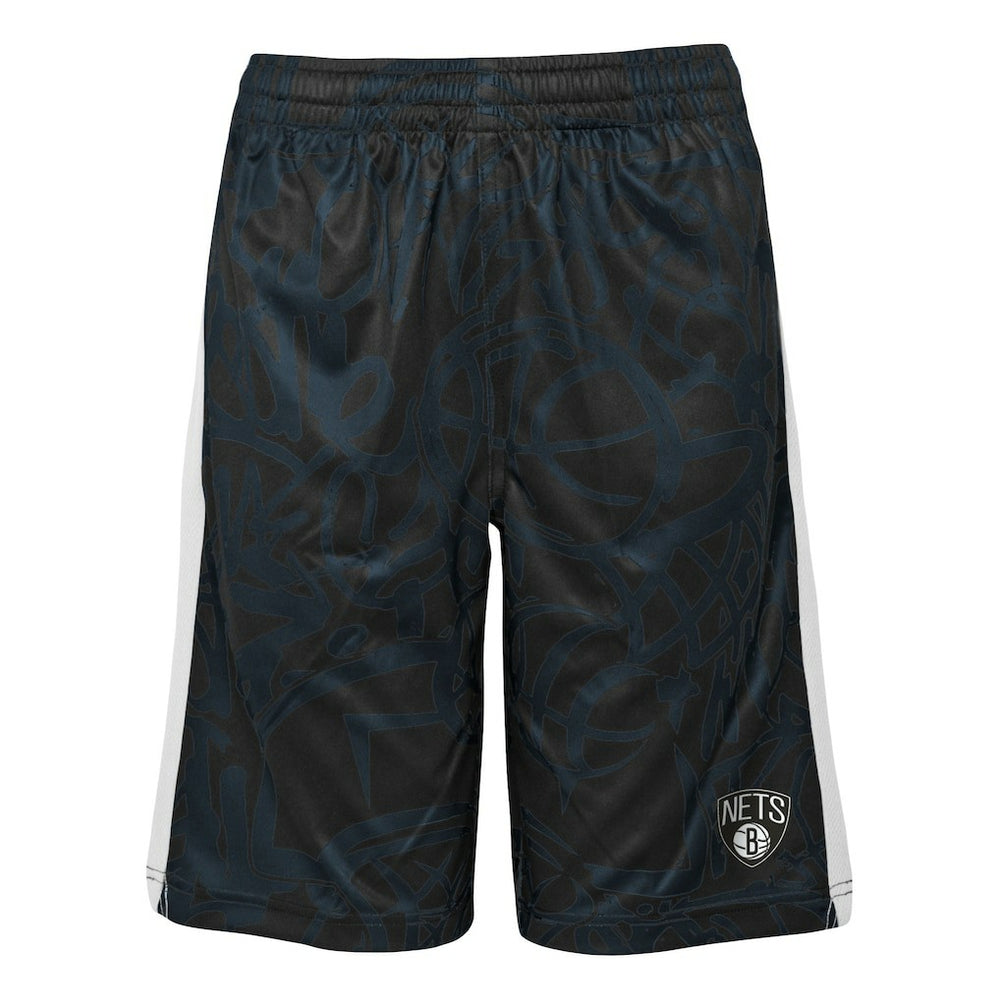 NBA Brooklyn Nets Youth Scribble Dribble Baller Shorts