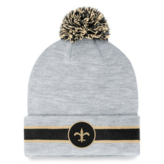 Cuffed Knit Hat with Pom - New Orleans Saints