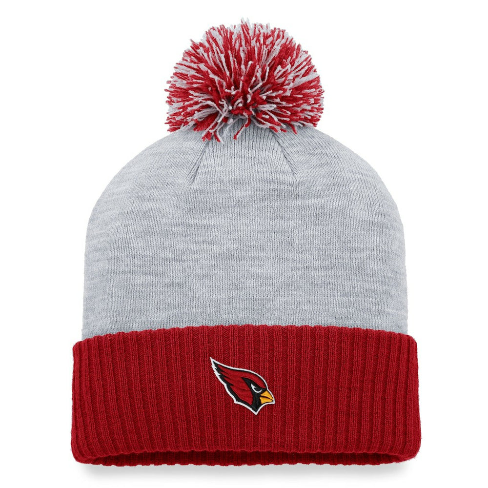 Women's Ash Cuffed Knit Hat with Pom - Arizona Cardinals