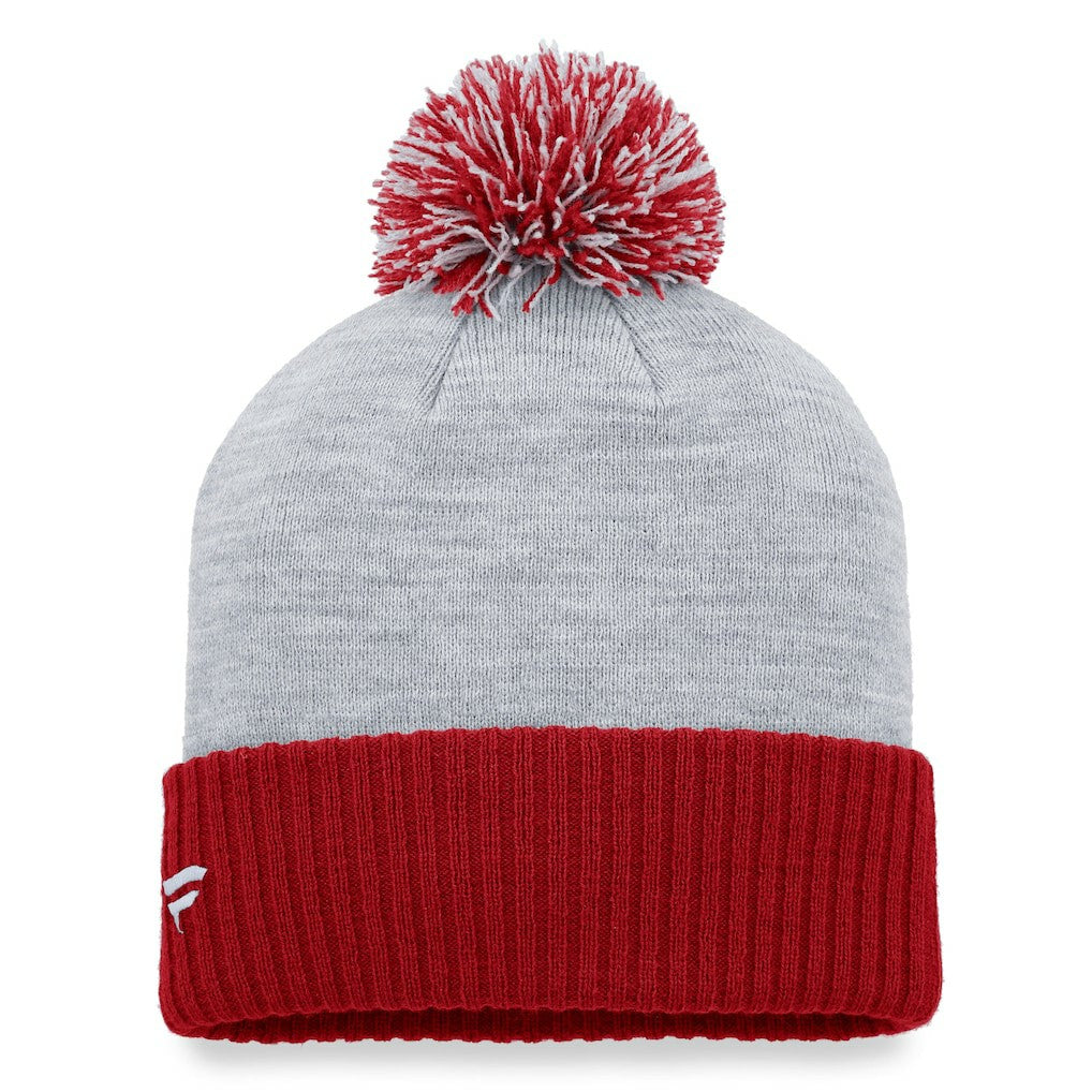 Women's Ash Cuffed Knit Hat with Pom - Arizona Cardinals
