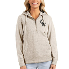 MLB Colorado Rockies Antigua Women's Action Half-Zip Pullover Hoodie