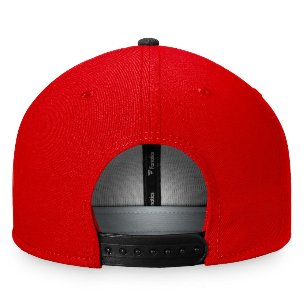 NHL Red/Black Chicago Blackhawks Fanatics Iconic Color Blocked Snapback Hat