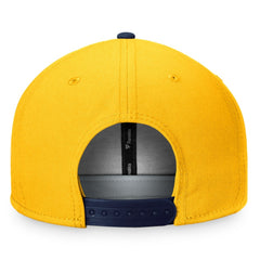 NHL Gold/Navy Nashville Predators Fanatics Iconic Color Blocked Snapback Hat