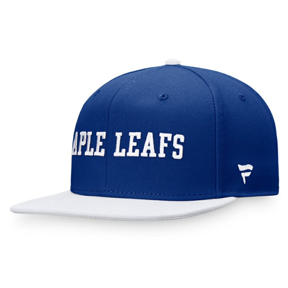 NHL Blue/White Toronto Maple Leafs Fanatics Iconic Color Blocked Snapback Hat