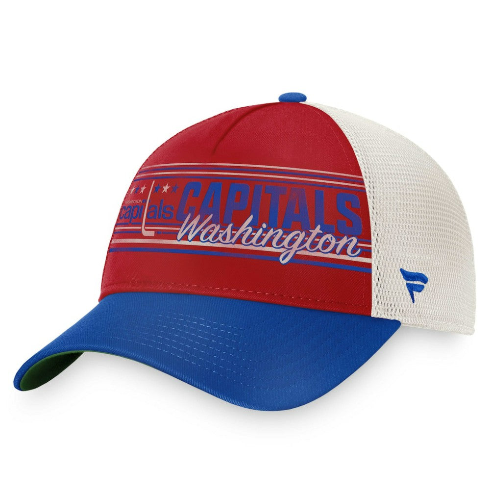 NHL Red/Royal Washington Capitals Fanatics True Classic Retro Trucker Snapback Hat