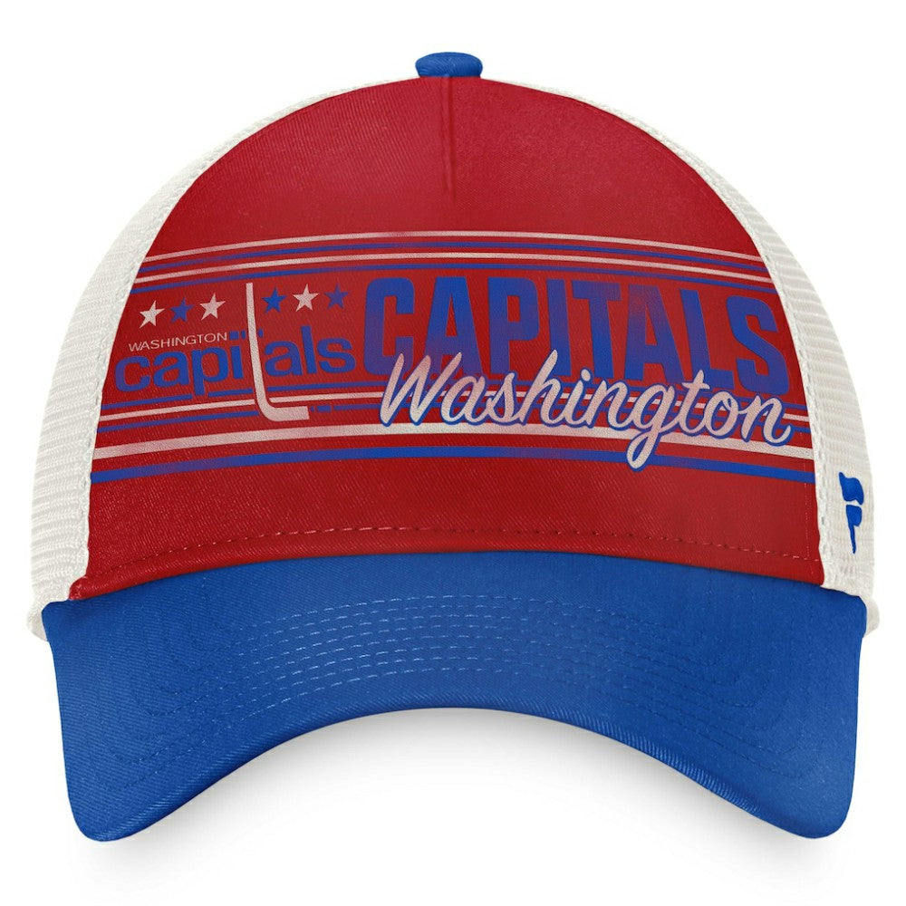 NHL Red/Royal Washington Capitals Fanatics True Classic Retro Trucker Snapback Hat