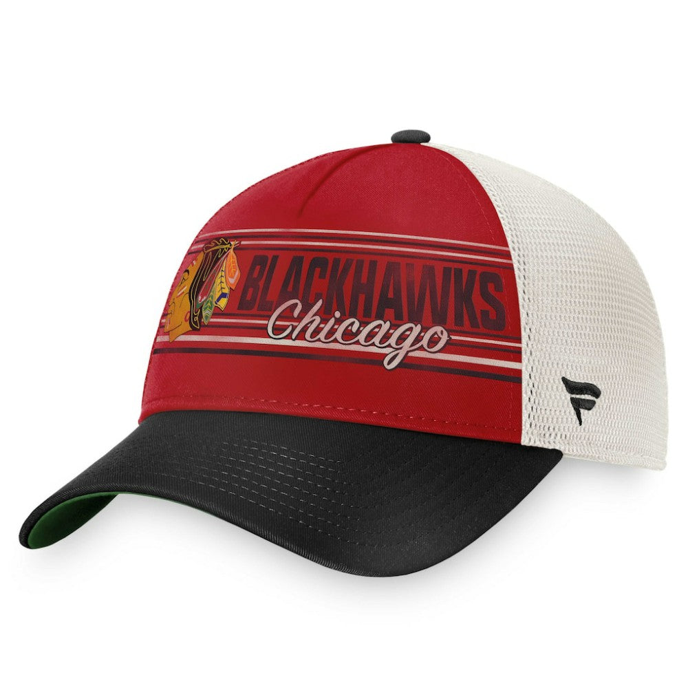 NHL Red/Black Chicago Blackhawks Fanatics True Classic Retro Trucker Snapback Hat