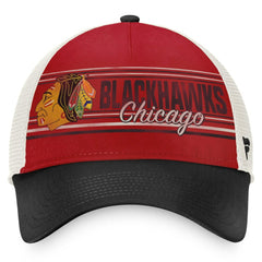 NHL Red/Black Chicago Blackhawks Fanatics True Classic Retro Trucker Snapback Hat