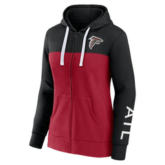 Women's Take The Field Color Block Full-Zip Hoodie - Atlanta Falcons