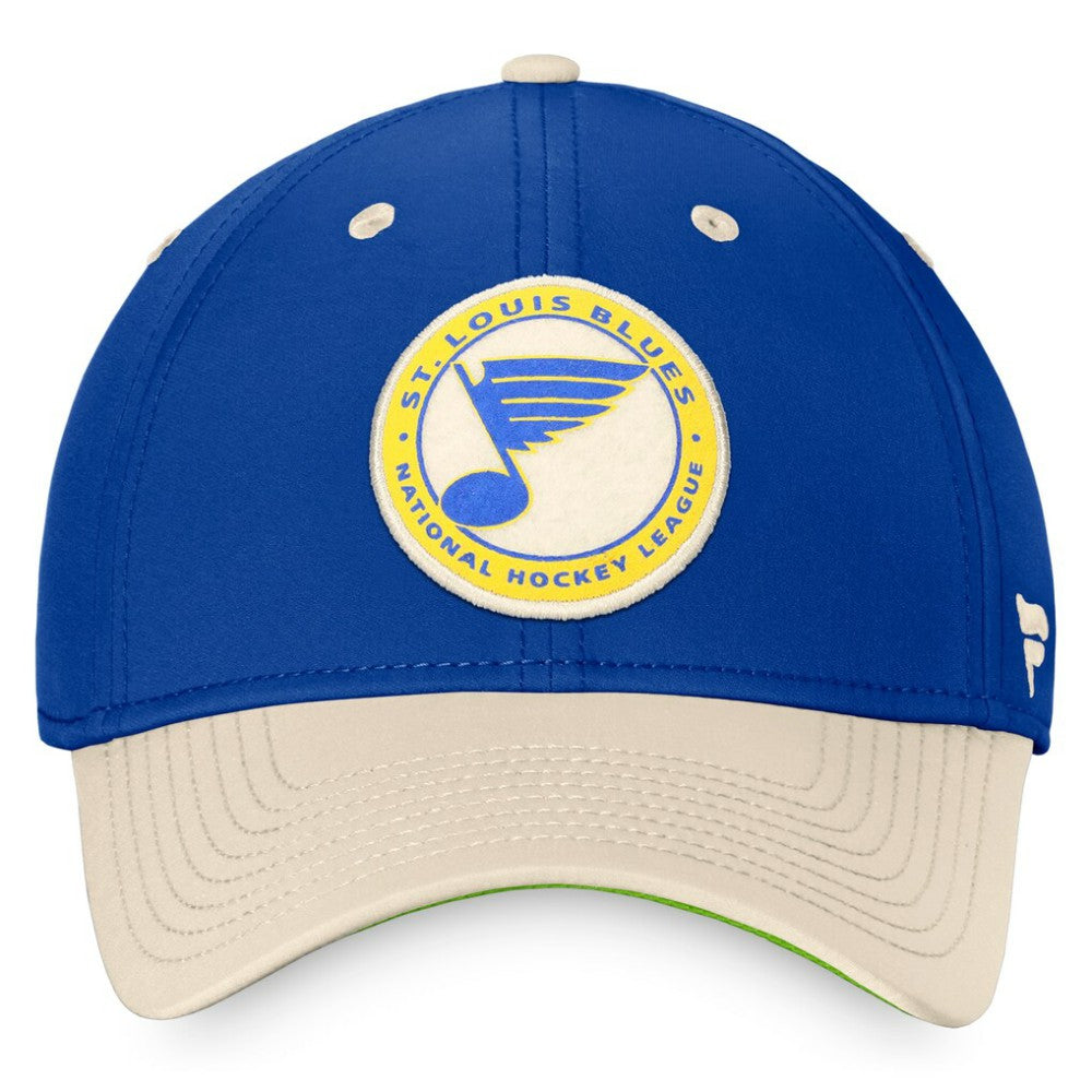 NHL Royal/Khaki St. Louis Blues Fanatics True Classics Retro Flex Hat