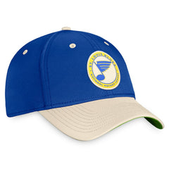 NHL Royal/Khaki St. Louis Blues Fanatics True Classics Retro Flex Hat