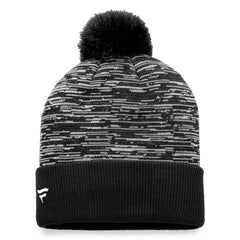NHL Black Ottawa Senators Fanatics Defender Cuffed Knit Hat with Pom