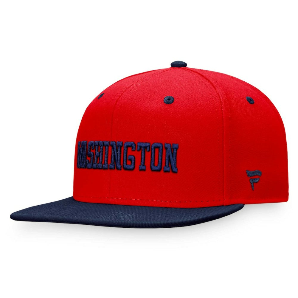 NHL Red/Navy Washington Capitals Fanatics Heritage City Two-Tone Snapback Hat