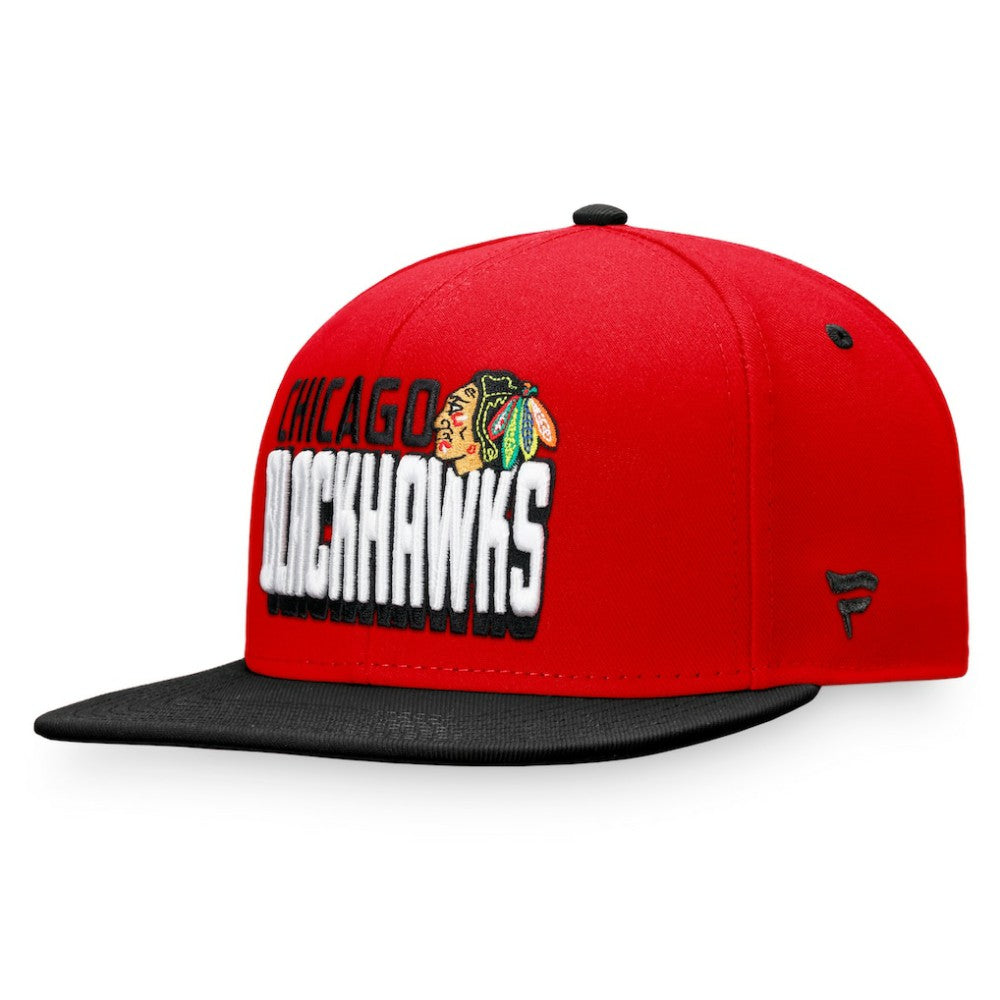 NHL Red/Black Chicago Blackhawks Fanatics Heritage Retro Two-Tone Snapback Hat