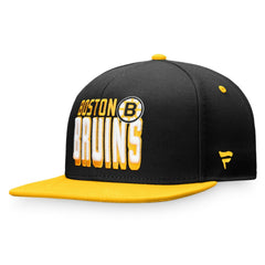 NHL Black/Gold Boston Bruins Fanatics Heritage Retro Two-Tone Snapback Hat